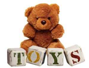 Toys with teddy bear